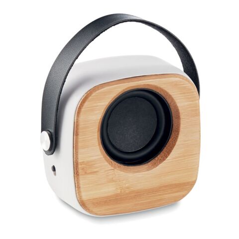 Speaker 3W with bamboo front white | Without Branding | not available | not available | not available