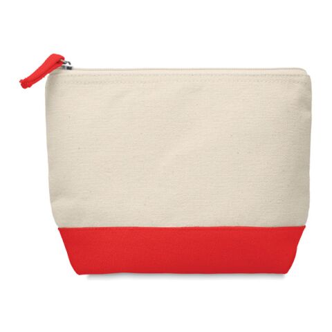 Bicolour cotton cosmetic bag 