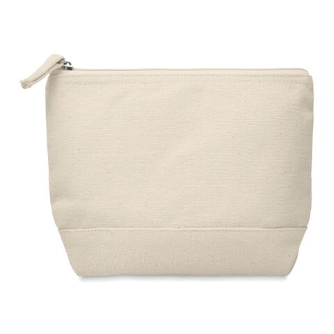 Bicolour cotton cosmetic bag