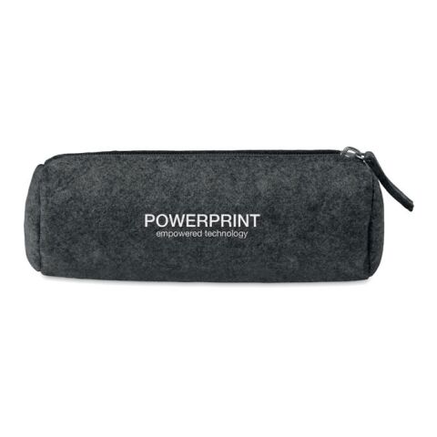 Felt zippered pencil case