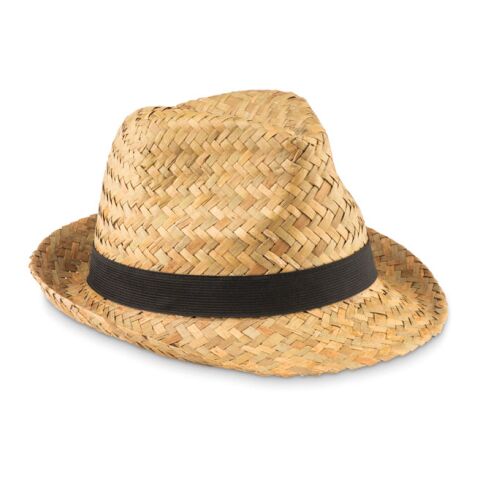Natural straw hat black | Without Branding | not available | not available | not available