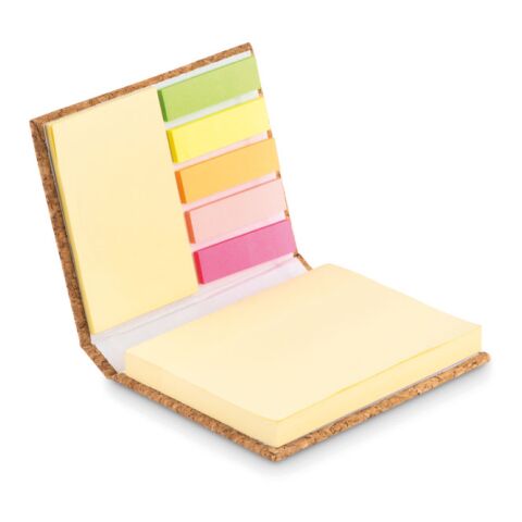 Cork sticky note memo pad with 50 large sheets beige | Without Branding | not available | not available