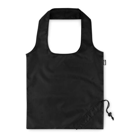 Foldable RPET shopping bag black | Without Branding | not available | not available | not available