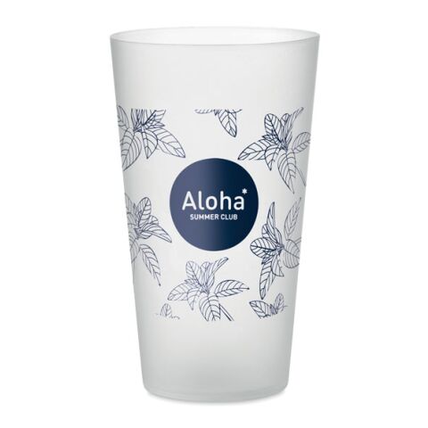 Reusable event cup 500ml transparent/white | No Branding | not available | not available