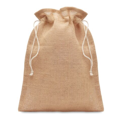 Small jute gift bag 14 x 22 cm