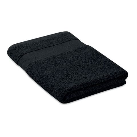 Towel organic cotton 140x70cm black | Without Branding | not available | not available | not available