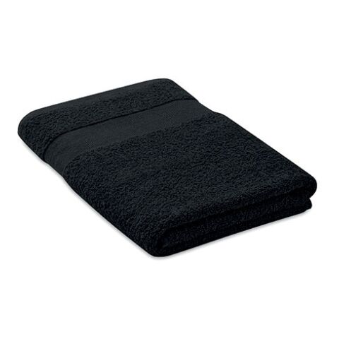 Towel organic cotton 140x70cm black | Without Branding | not available | not available | not available