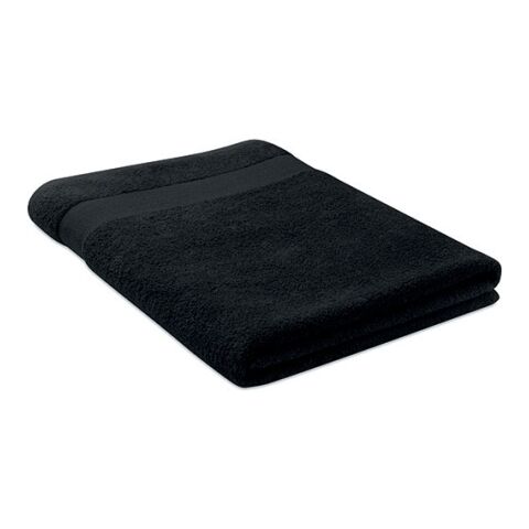 Towel organic cotton 180x100cm black | Without Branding | not available | not available | not available