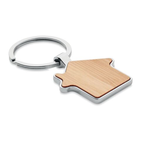 House key ring metal bamboo wood | Without Branding | not available | not available | not available