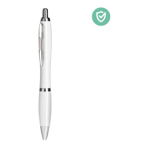 Pen with antibacterial barrel