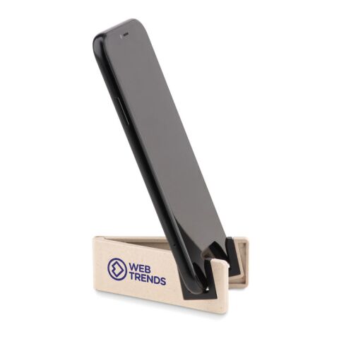 Phone holder bamboo fibre/PP white | No Branding | not available | not available | not available