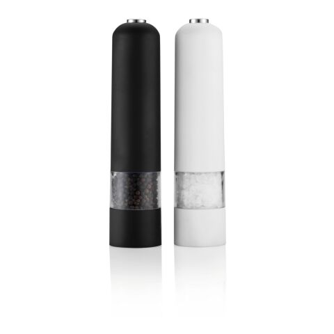 Electric pepper and salt mill set 