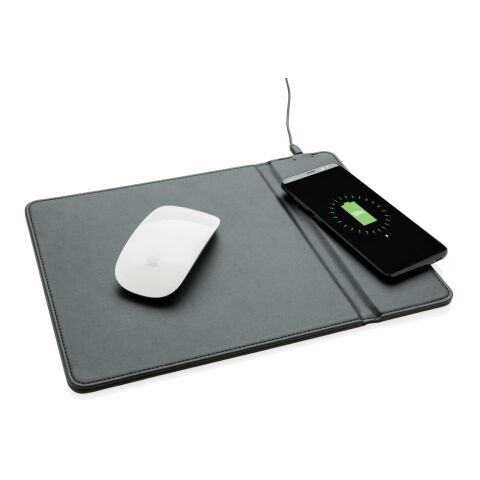 Mousepad with 5W wireless charging black | No Branding | not available | not available