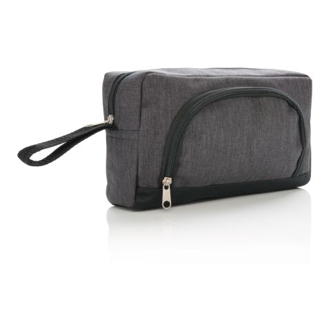 Classic two tone toiletry bag anthracite-black | No Branding | not available | not available | not available