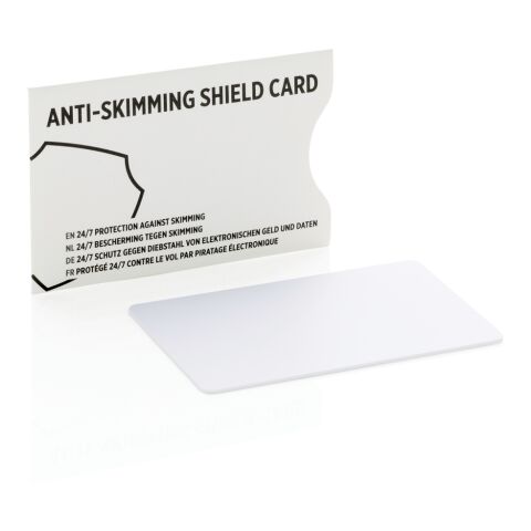 Anti-skimming RFID shield card white | No Branding | not available | not available