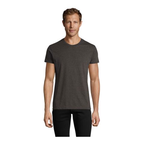 REGENT FIT MEN T-SHIRT 150 Charcoal Melange | L | 1-color Screen Print | BACK | 280 mm x 420 mm | not available