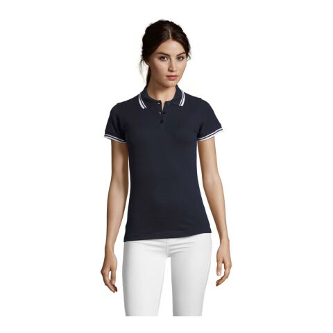 PASADENA WOMEN POLO 200 French Navy/white | M | 1-color Screen Print | ARM LEFT | 100 mm x 70 mm | not available