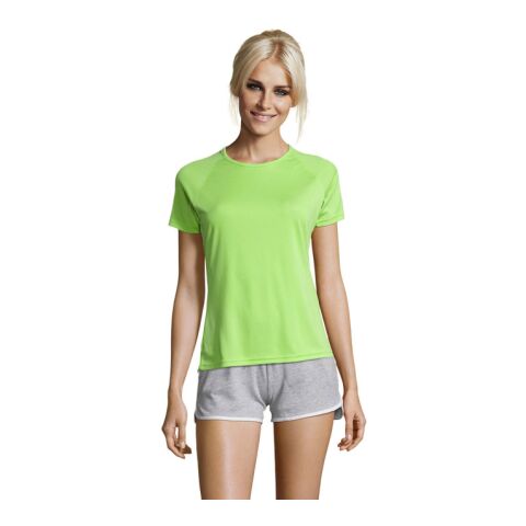 SPORTY WOMEN T-SHIRT 140g Apple Green | XS | 1-colour Screen printing | ARM RIGHT | 100 mm x 70 mm | not available