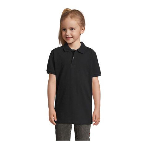 PERFECT KIDS POLO 180g Black | XXL | 1-colour Screen printing | ARM RIGHT | 60 mm x 50 mm | not available