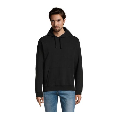 SPENCER HOODED SWEAT 280 Black | M | 1-colour Screen printing | BELOW THE HOOD | 280 mm x 300 mm | not available