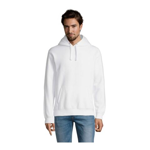 SPENCER HOODED SWEAT 280 White | XS | 1-color Screen Print | BELOW THE HOOD | 280 mm x 300 mm | not available