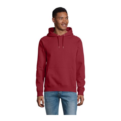 STELLAR Unisex Hooded Sweat Burgundy | XS | 1-colour Screen printing | BELOW THE HOOD | 280 mm x 300 mm | not available