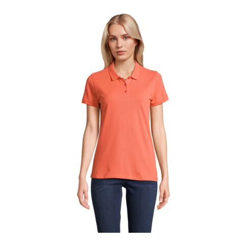 PLANET WOMEN Polo 170g Pop Orange | L | 1-color Screen Print | ARM RIGHT | 100 mm x 70 mm | not available