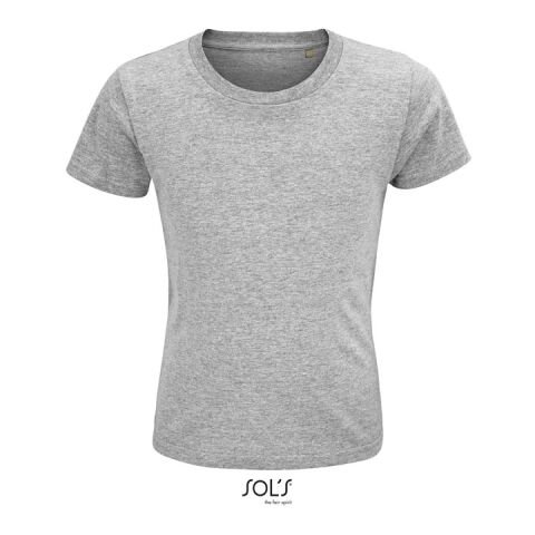 CRUSADER KIDS T-SHIRT 150g Grey Melange | 3XL | 1-color Screen Print | CHEST | 70 mm x 70 mm | not available