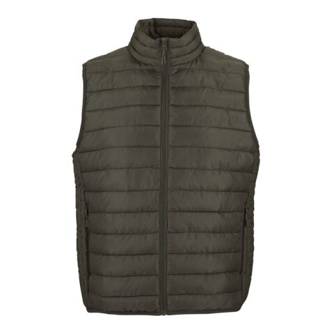 STREAM MEN Bodywarmer Army | XXL | Embroidery | CHEST RIGHT | 100 mm x 40 mm | 40