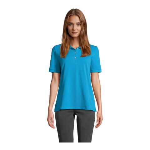 PACIFIC WOMEN POLO Aqua | XXL | 1-color Screen Print | ARM LEFT | 100 mm x 70 mm | not available