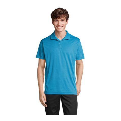 PITCHER UNISEX POLO Aqua | M | 1-color Screen Print | CHEST | 100 mm x 100 mm | not available