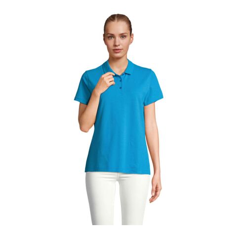 PULSE WOMEN POLO Aqua | L | 1-color Screen Print | FRONT | 200 mm x 200 mm | not available