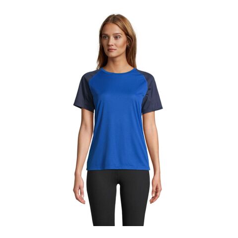 VORTEX WOMEN RAGLAN T-SHIRT French Navy/Royal Blue | XS | No Branding | not available | not available | not available