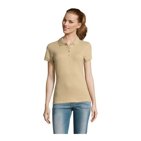 PASSION WOMEN POLO 170g Sand | S | 1-color Screen Print | FRONT | 200 mm x 200 mm | not available