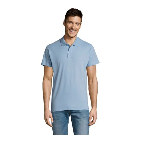 SUMMER II MEN Polo 170g Sky Blue Pique | S | No Branding | not available | not available | not available