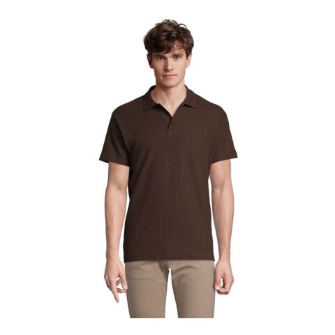SPRING II MEN Polo 210g Chocolate | XXL | No Branding | not available | not available | not available