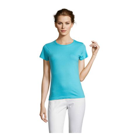 MISS WOMEN&#039;S T-SHIRT 150 Atoll Blue | XXL | 1-color Screen Print | BACK | 280 mm x 400 mm | not available