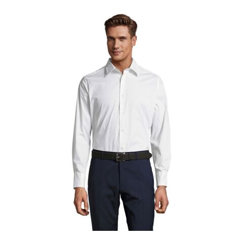 BRIGHTON men shirt 140g White | M | 1-color Screen Print | CHEST RIGHT | 100 mm x 100 mm | not available