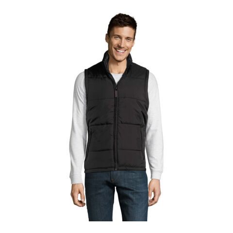 WARM Quilted Bodywarmer Black | XL | 1-color Embroidery | CHEST RIGHT | 100 mm x 40 mm | 40