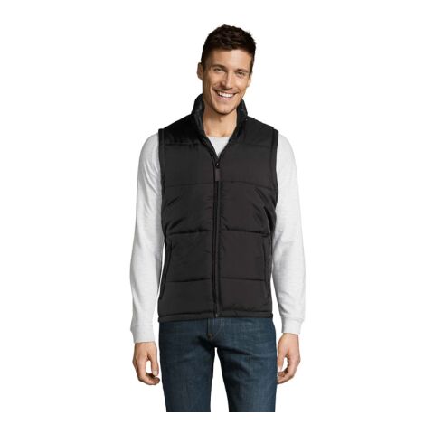 WARM Quilted Bodywarmer Black | XL | 1-color Embroidery | CHEST RIGHT | 100 mm x 40 mm | 40