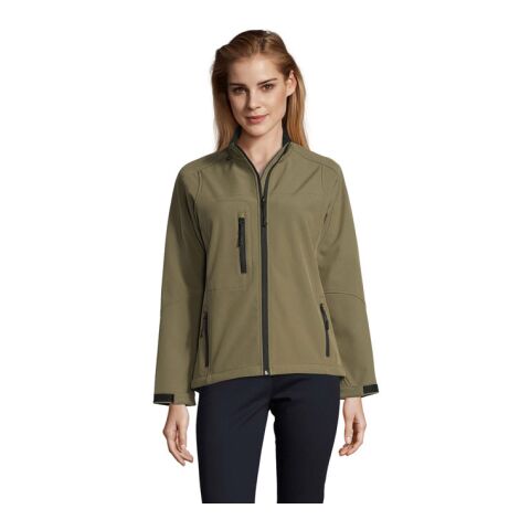 ROXY WOMEN SS JACKET 340g Army | XL | 1-color Embroidery | CHEST | 85 mm x 100 mm | 100