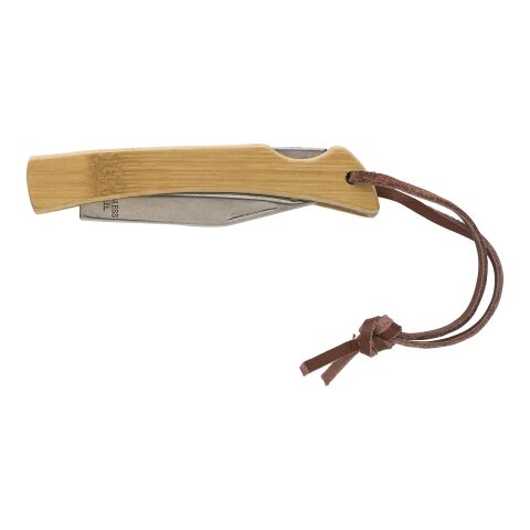 Stainless steel and bamboo foldable knife Beckett brown | No Branding | not available | not available
