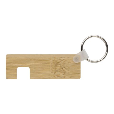 Bamboo key holder with phone holder Orlando brown | No Branding | not available | not available