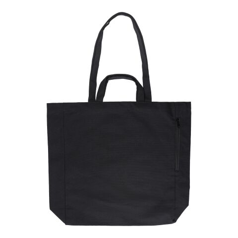 Recycled cotton shopping bag Bennett black | No Branding | not available | not available