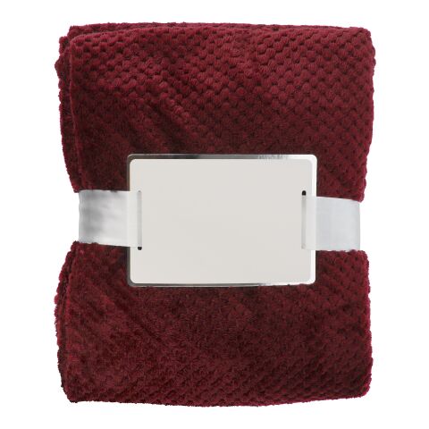 Fleece (230 gr/m²) blanket Nikolai burgundy | No Branding | not available | not available