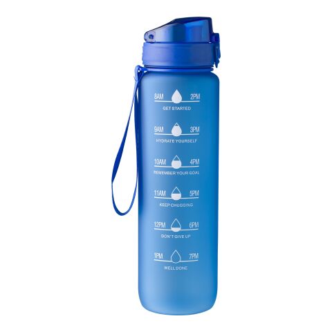 RPET drinking bottle (1000 ml) Brinley cobalt blue | No Branding | not available | not available