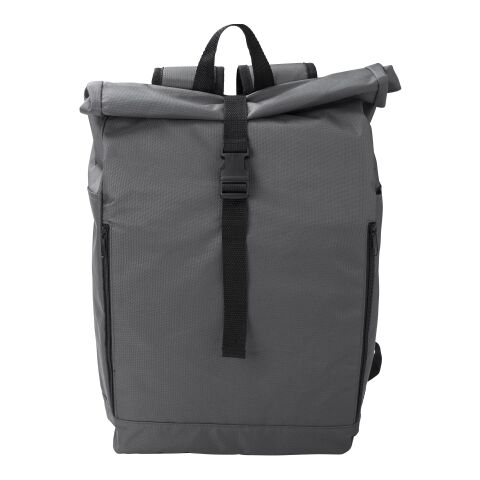 RPET polyester (600D) rolltop backpack Evie grey | No Branding | not available | not available