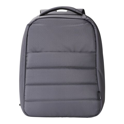 RPET polyester (300D) anti-theft laptop backpack Calliope grey | No Branding | not available | not available