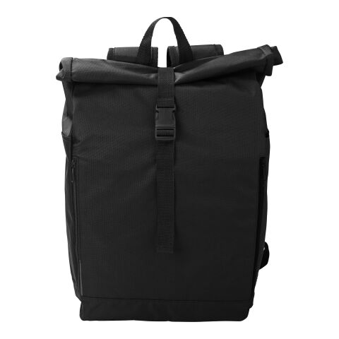 RPET polyester (600D) rolltop backpack Evie black | No Branding | not available | not available