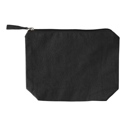 Recycled cotton cosmetic bag (180 gsm) Cressida black | No Branding | not available | not available